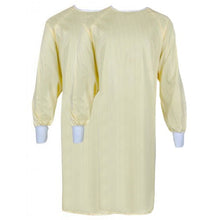 Load image into Gallery viewer, Isolation Gown Disposable Protective Suit Cotton Blend Easy Access Hospital Patient Gown Blue