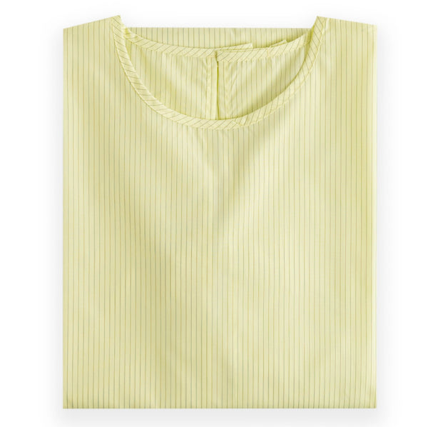 Isolation Gown Disposable Protective Suit Cotton Blend Easy Access Hospital Patient Gown Blue