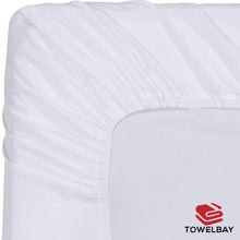Load image into Gallery viewer, Imported Twin Fitted Sheet - 39"75"X9" - White - T-200