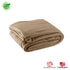 Polar-Fleece Twin Thermal Blanket Tan- Extra Soft Brush Fabric, Super Warm, Lightweight & Easy Care, Couch (Camelot)