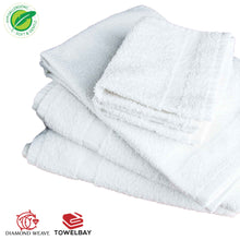 Load image into Gallery viewer, Shield White Hand Towel (16" x 27")