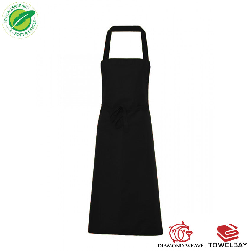 Bib Aprons - with No Pocket in Various Colors - Spun Polyester