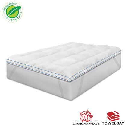 Flat Mattress Pads - White