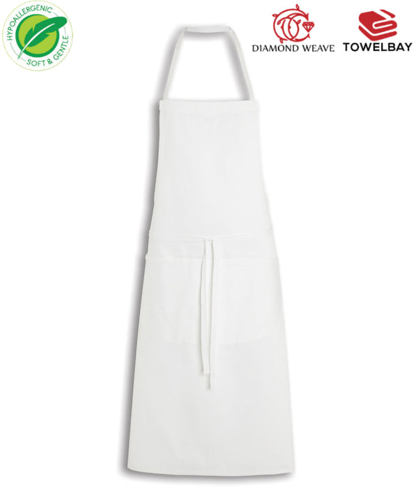 Bib Aprons - with No Pocket in Various Colors - Spun Polyester