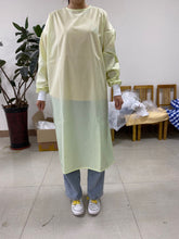 Load image into Gallery viewer, Isolation Gown Disposable Protective Suit Cotton Blend Easy Access Hospital Patient Gown Blue