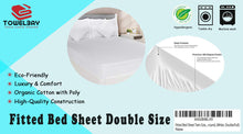 Load image into Gallery viewer, Imported Double Fitted Sheet- (54" X 80" X 14") - T250