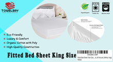 Load image into Gallery viewer, King Fitted Sheet - (78" X 80" X 15") -T250