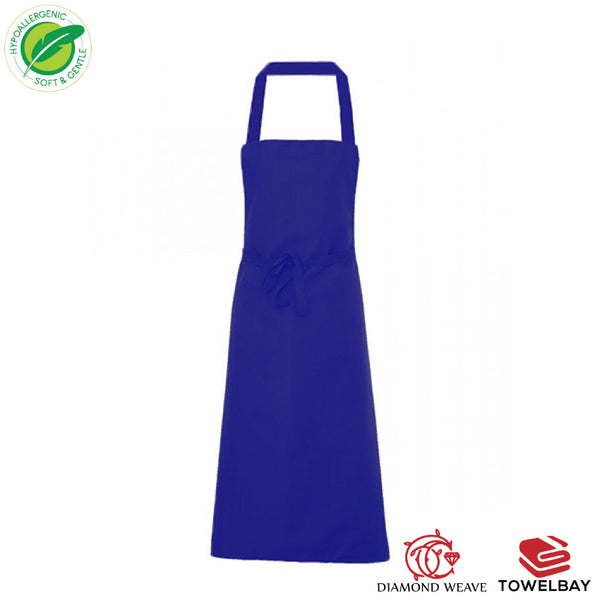 Bib Aprons - with No Pocket in Various Colors - Spun Polyester