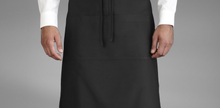 Load image into Gallery viewer, Bistro Aprons in Black/White - Spun Polyester