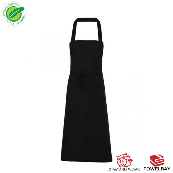 Bib Aprons - with No Pocket in Various Colors - Spun Polyester