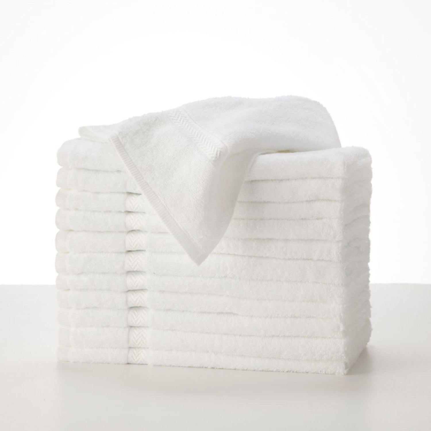 Pearl Lush White Hand Towel (16" x 30")